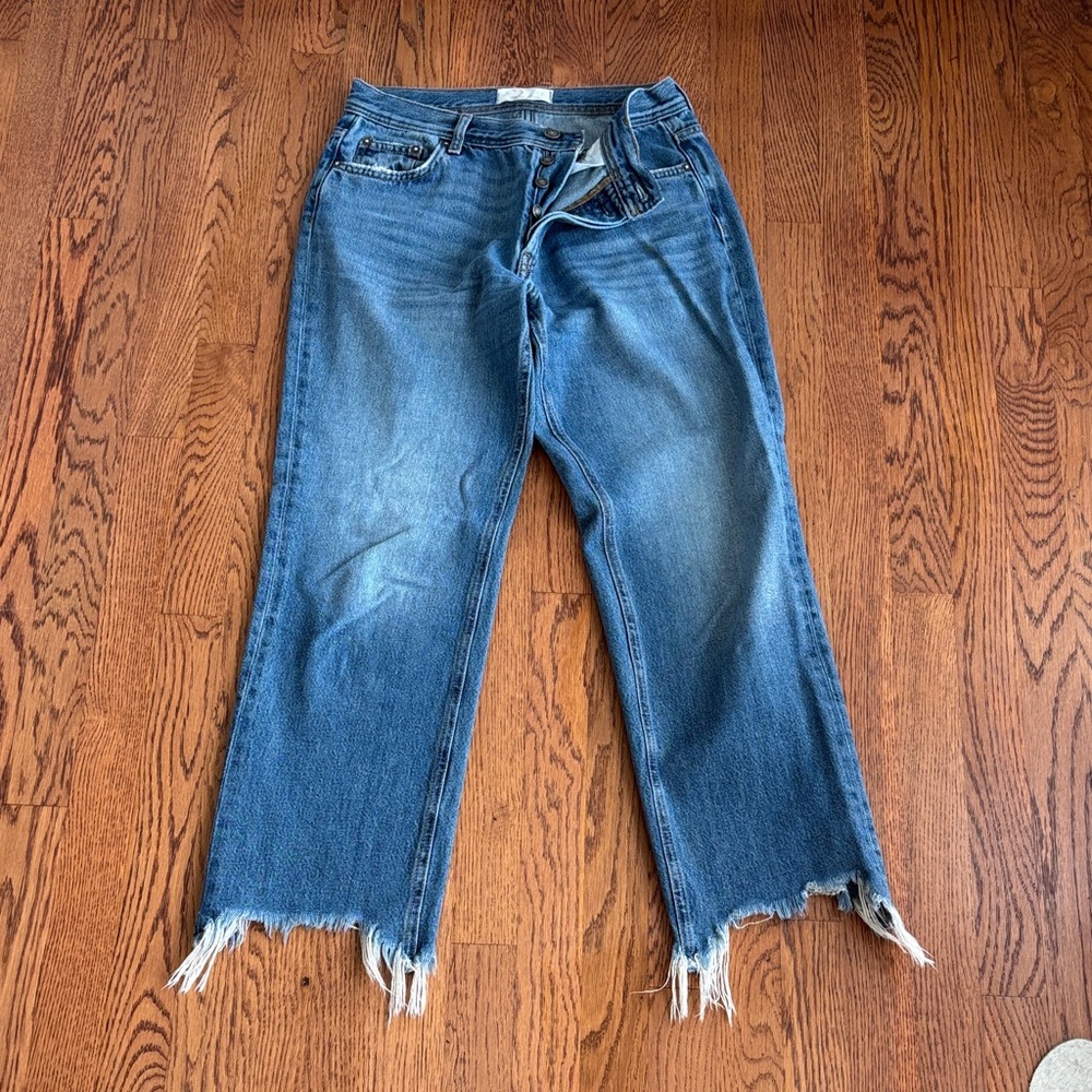Free People Blue Distressed Women Jeans size 27